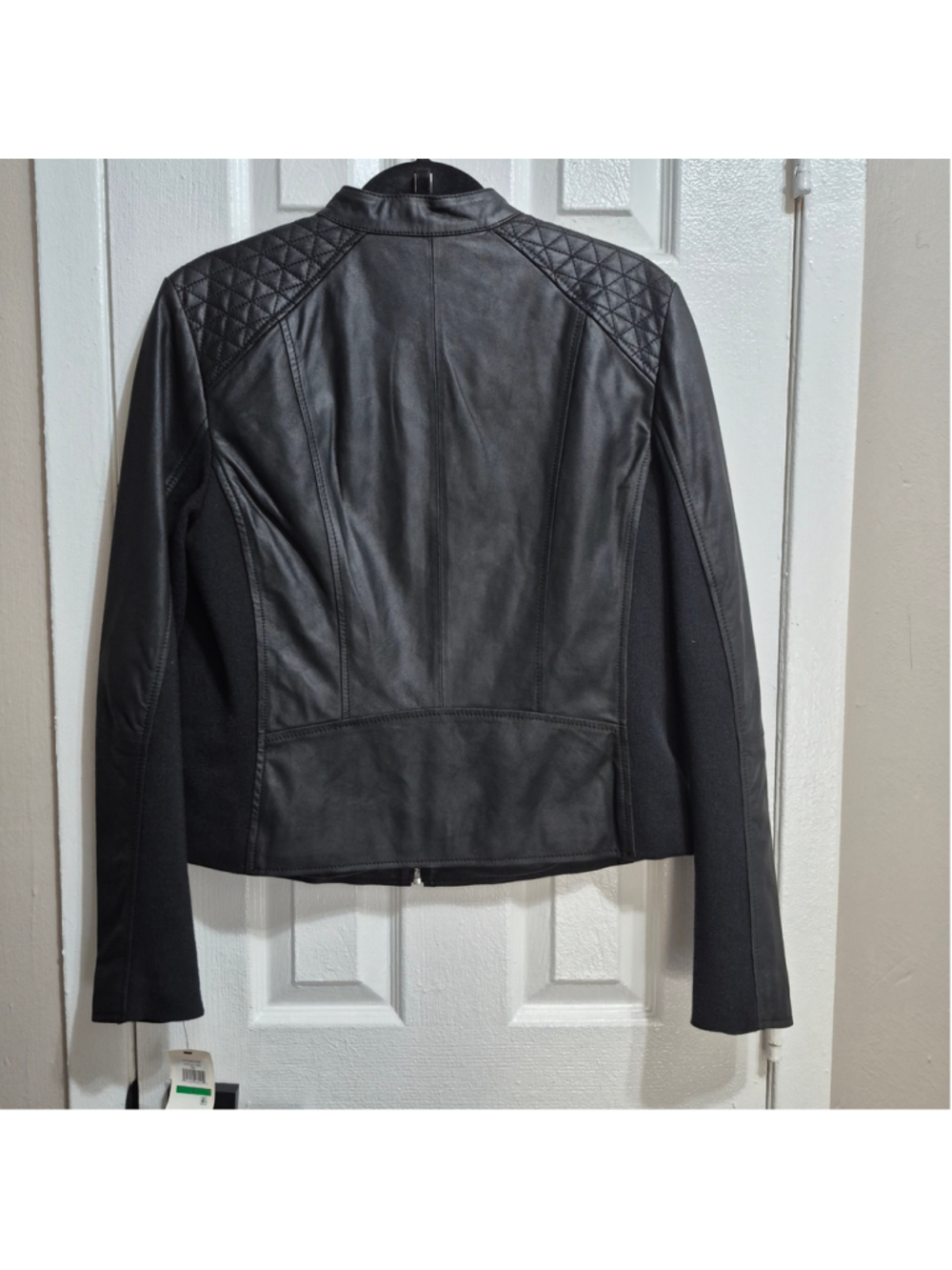 Women's Andrew Marc Leather Jacket Size L Black - Picture 5 of 8